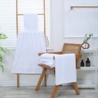 Sunflower® Fürdőlepedő, törölköző, 70x140 cm, fehér színű