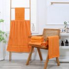 Sunflower® Fürdőlepedő, törölköző, 70x140 cm, narancs-sárga színű