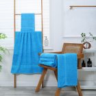 Sunflower® Fürdőlepedő, törölköző, 50x100 cm,  maja-kék színű