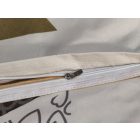  Ágyneműhuzat garnitúra 7 részes, paplanhuzat méret 140x200cm, 2 személyes, barna/fehér mintás