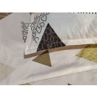  Ágyneműhuzat garnitúra 7 részes, paplanhuzat méret 140x200cm, 2 személyes, barna/fehér mintás