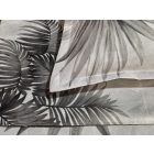  Ágyneműhuzat garnitúra 6 részes, paplanhuzat méret 200x220cm, 2 személyes, szürke/fehér/virág mintás