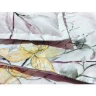  Ágyneműhuzat garnitúra 6 részes, paplanhuzat méret 200x220cm, 2 személyes, piros/fehér virág mintás