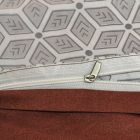  Ágyneműhuzat garnitúra 7 részes, paplanhuzat méret 140x200cm, 2 személyes, barna/fehér szív mintás