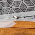  Ágyneműhuzat garnitúra 6 részes, paplanhuzat méret 220x200cm, 2 személyes, narancs/fehér/fekete mintás