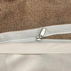  Ágyneműhuzat garnitúra 3 részes, paplanhuzat méret 140x200cm, 1 személyes, barna/fehér virág mintás