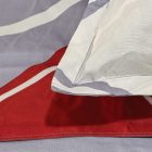  Ágyneműhuzat garnitúra 6 részes, paplanhuzat méret 200x220cm, 2 személyes, szürke/piros szív mintás