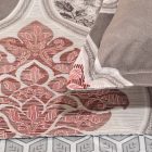  Ágyneműhuzat garnitúra 7 részes, paplanhuzat méret 140x200cm, 2 személyes, barna/fehér/szürke mintás