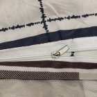  Ágyneműhuzat garnitúra 7 részes, paplanhuzat méret 140x200cm, 2 személyes, kék/barna mintás