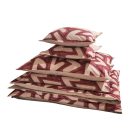  Ágyneműhuzat garnitúra 6 részes, paplanhuzat méret 220x200cm, 2 személyes, vőrős/barna mintás