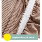 Sunflower® székhuzat, univerzális, rugalmas, bársony, barna