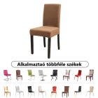 Sunflower® székhuzat, univerzális, rugalmas, bársony, sőtét barna