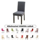 Sunflower® székhuzat, univerzális, rugalmas, bársony, sőtét szürke