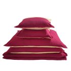  Ágyneműhuzat garnitúra 6 részes, paplanhuzat méret 200x220cm, 2 személyes, bordó/barna