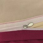  Ágyneműhuzat garnitúra 6 részes, paplanhuzat méret 200x220cm, 2 személyes, bordó/barna