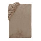 Sunflower® Mikroplüss gumis lepedő, 100x200 cm, maximális magasság 26 cm, barna színű