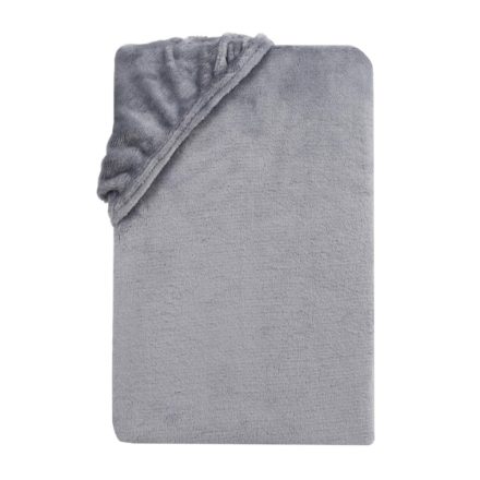 Sunflower® Mikroplüss gumis lepedő, 160x200 cm, maximális magasság 26 cm, világosszürke színű