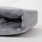 Sunflower® Mikroplüss gumis lepedő, 180x200 cm, maximális magasság 26 cm, világosszürke színű