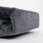 Sunflower® Mikroplüss gumis lepedő, 200x200 cm, maximális magasság 26 cm, sötétszürke színű