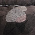 Sunflower® Plüss Ágyneműhuzat garnitúra 6 részes, paplanhuzat méret 200x220cm, 2 személyes, szürke falevél mintás