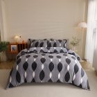 Sunflower® Plüss Ágyneműhuzat garnitúra 7 részes, paplanhuzat méret 140x200cm, 2 személyes, szürke ovális mintás