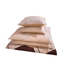    Ágyneműhuzat garnitúra 7 részes, paplanhuzat méret 140x200cm, 2 személyes, drapp/barna virág mintás