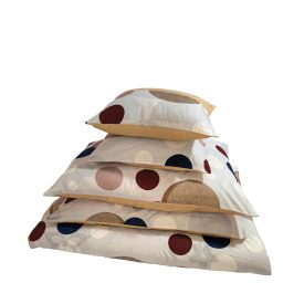    Ágyneműhuzat garnitúra 7 részes, paplanhuzat méret 140x200cm, 2 személyes, fehér/barna/szürke mintás