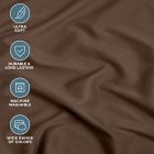 Sunflower® Gumis lepedő, 160x200 cm, maximális magasság 26 cm, sőtét-barna színű