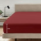 Sunflower® Gumis lepedő, 180x200 cm, maximális magasság 26 cm, lilásbordó színű