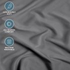 Sunflower® Gumis lepedő, 200x200 cm, maximális magasság 26 cm, galambszürke színű