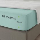 Sunflower® Gumis lepedő, 200x230 cm, maximális magasság 26 cm, mentazöld színű